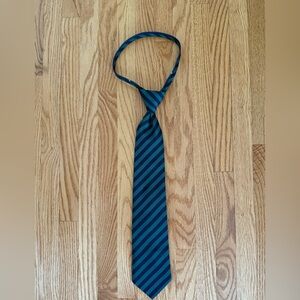 Striped Blue and Green Kids Tie